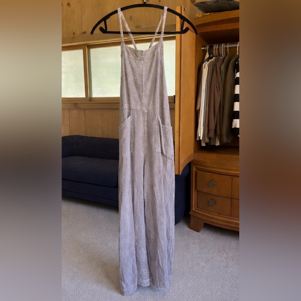 Three Bird Nest Molly Tie Back Overalls, Large.